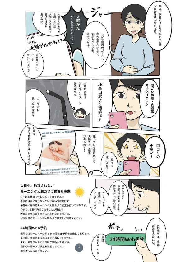 マンガでわかる大腸カメラ検査