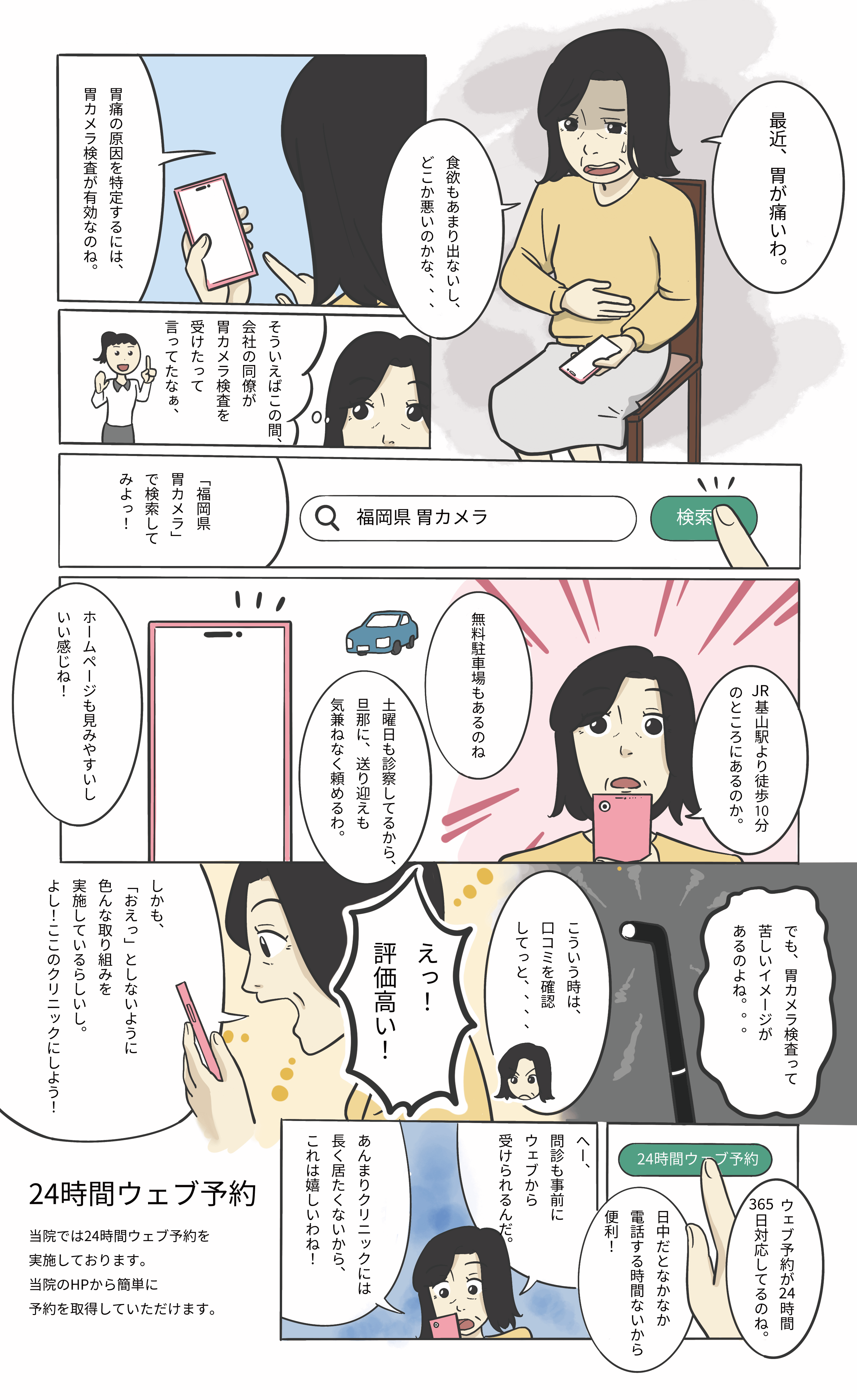 マンガでわかる胃カメラ検査